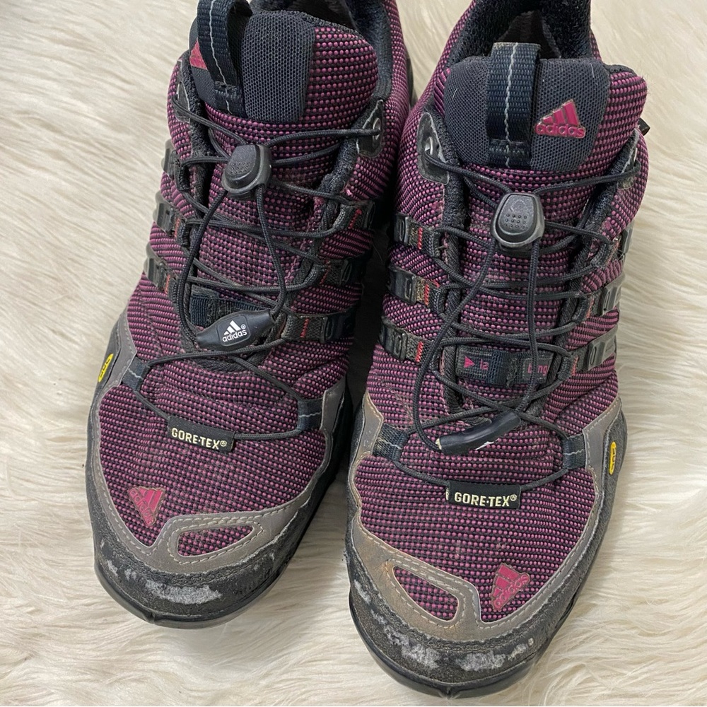 ADIDAS Mens Terrex Fast X FM Purple Low Cut Hiking Shoes (womens 8) - Picture 3 of 10
